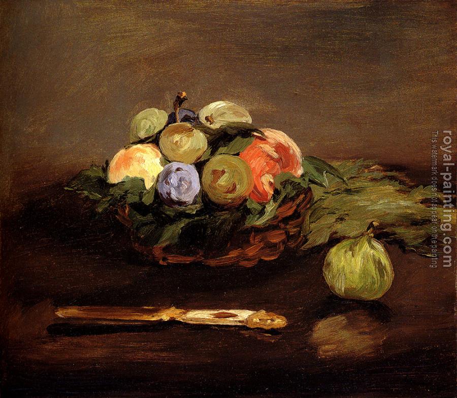 Edouard Manet : Basket Of Fruit